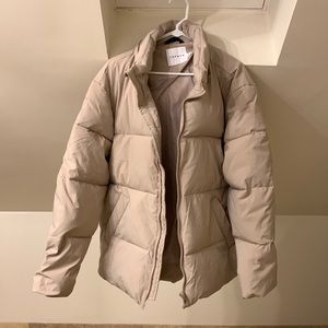 Topman Tan Puffer Coat – XL